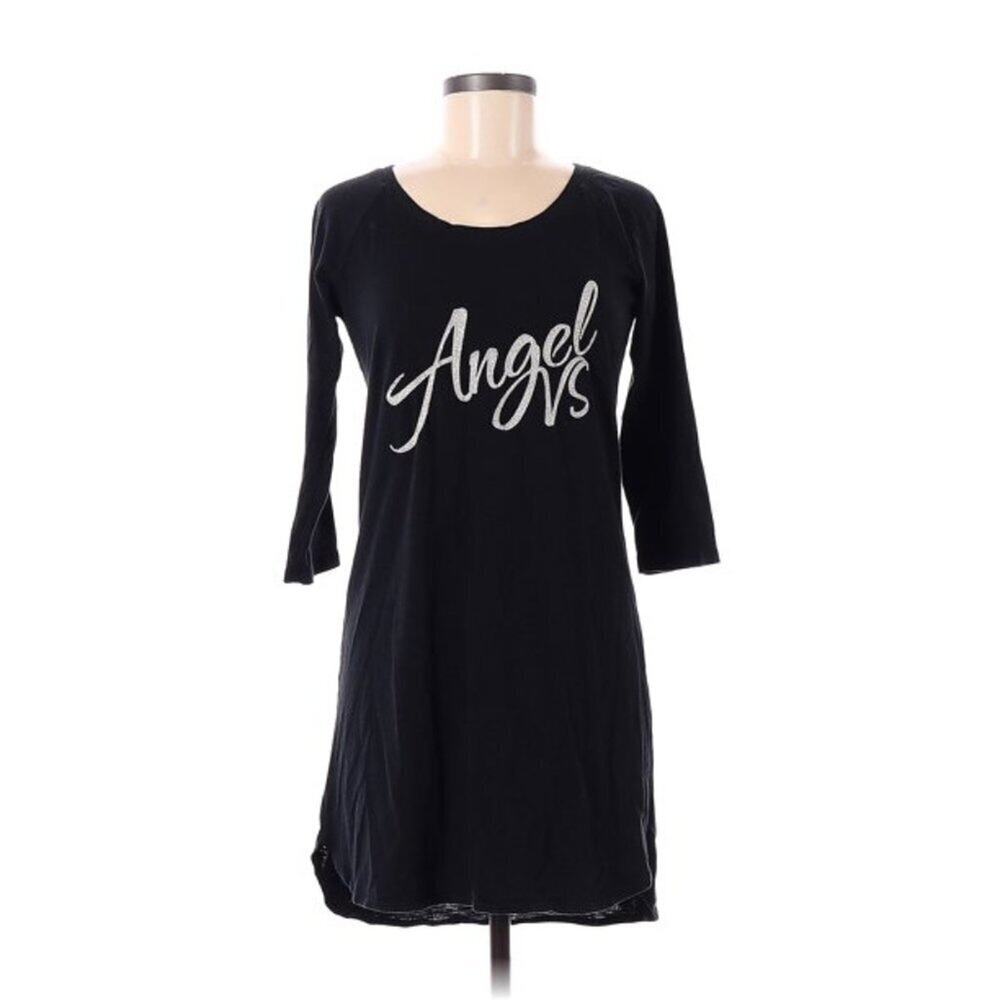 Victoria's Secret Women Black Casual Dress XS || EUC
